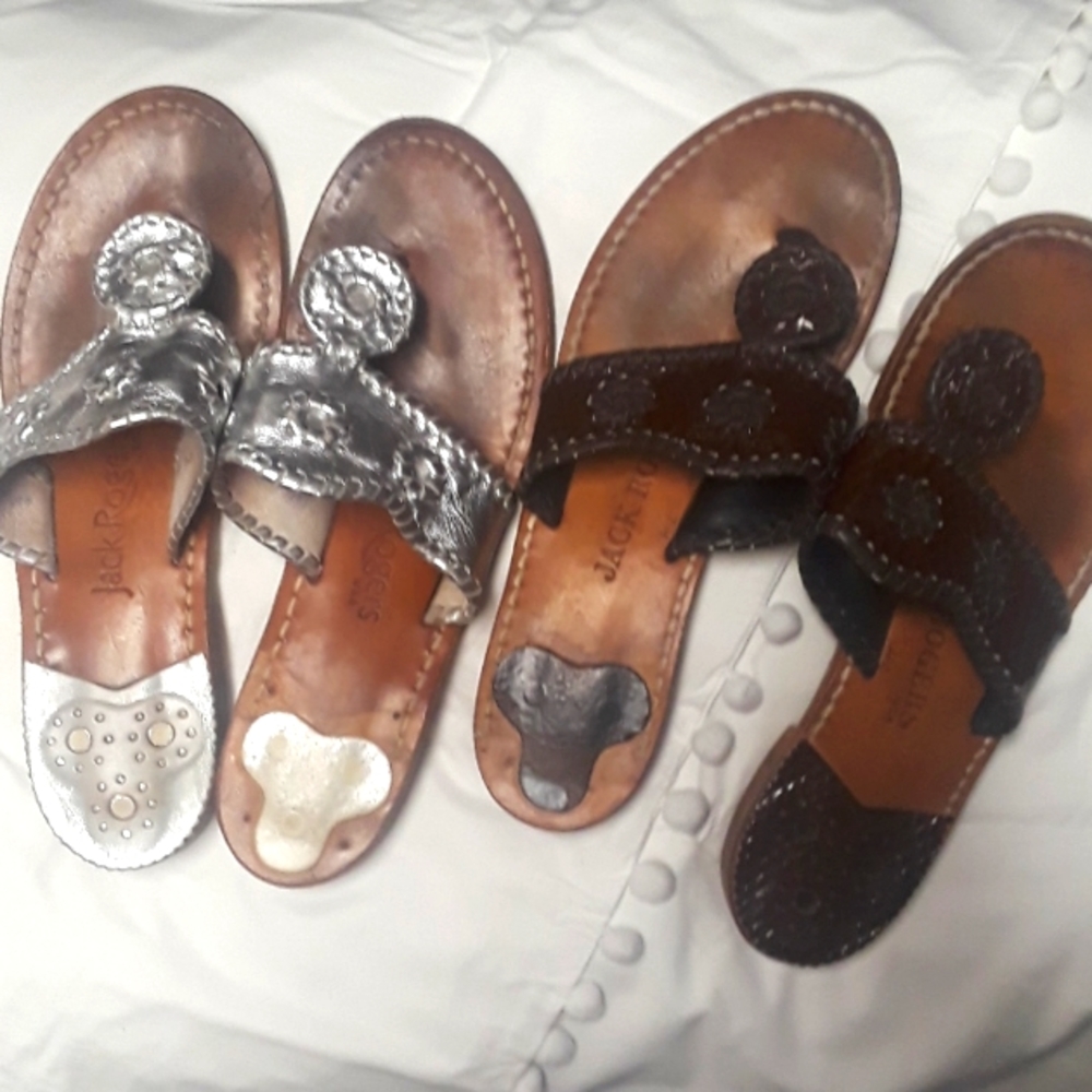 2 pairs of Jack Rogers